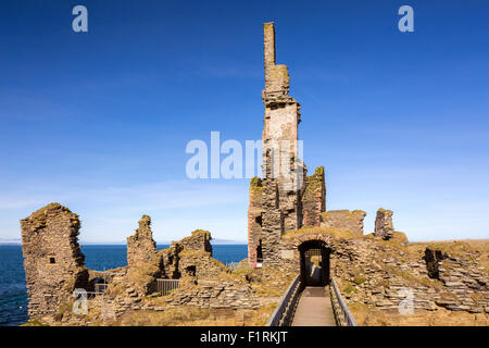 Château Sinclair Girnigoe, Wick, Caithness, Highland, Ecosse, Royaume-Uni, Europe. Banque D'Images