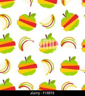 Différents Type de tranches de fruits Illustration de Vecteur