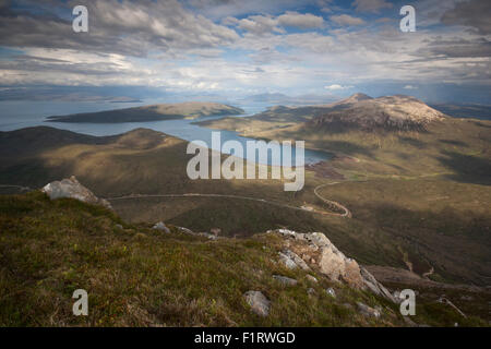 Loch Ainort de Beinn Dearg Mhor, Isle of Skye, Scotland, UK Banque D'Images