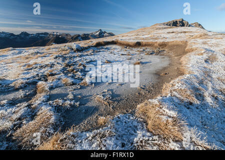 Summit ridge Marsco, Isle of Skye, Scotland, UK Banque D'Images