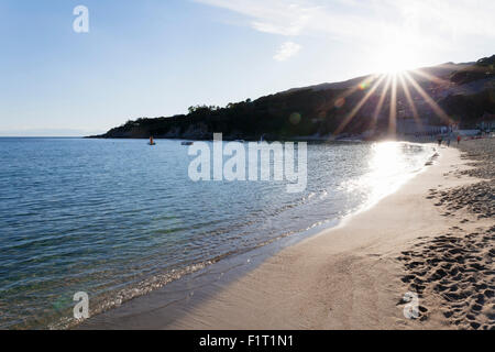 Cavoli Beach, île d'Elbe, province de Livourne, Toscane, Italie, Europe Banque D'Images