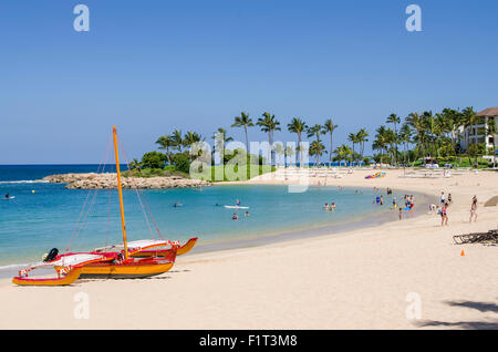 Ko Olina Beach, côte ouest, Oahu, Hawaii, United States of America, Pacifique Banque D'Images