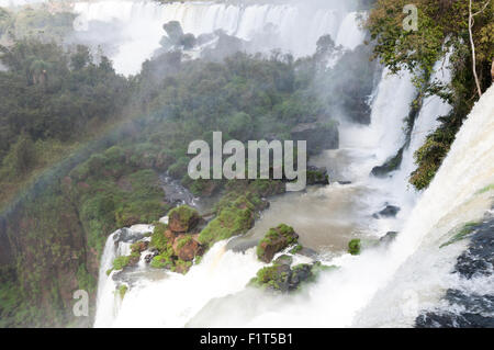 Vue panoramique des chutes d'Iguazu en Argentine, Amérique du Sud Banque D'Images