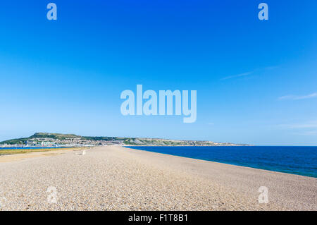 Chesil Beach près de Weymouth, Dorset, England, UK Banque D'Images