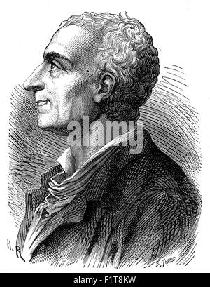 CHARLES-LOUIS Montesquieu (1689-1755) philosophe politique français Banque D'Images