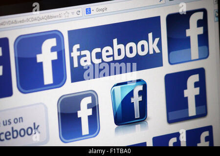 Markenname : 'Facebook', Dezember 2013, Berlin. Banque D'Images