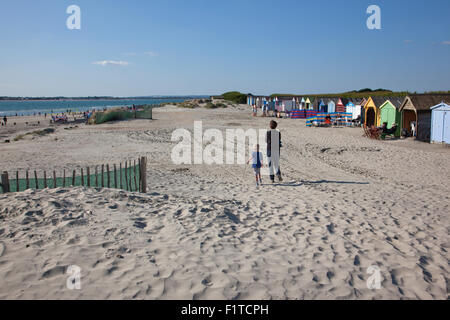 West Wittering Beach, dans le quartier de Chichester dans le West Sussex, Angleterre, Royaume-Uni Banque D'Images