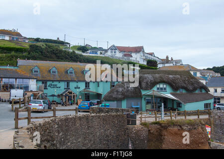 Beachcomber café Hope Cove, Kingsbridge, Devon, Angleterre, Royaume-Uni. Banque D'Images