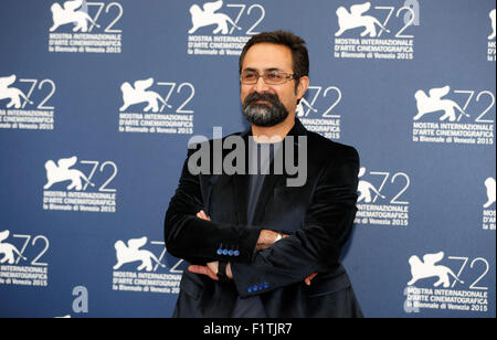 Venise, Italie. Sep 7, 2015. Vahid Jalilvand directeur pose pendant la photocall du film 'Le Mercredi, Mai 9' à la 72e Festival International du Film de Venise à Venise, Italie, le 7 septembre 2015. Credit : Ye Pingfan/Xinhua/Alamy Live News Banque D'Images