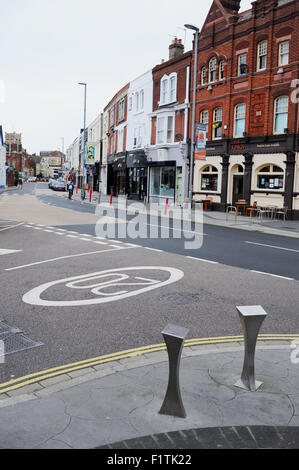 Southsea Portsmouth Hampshire UK - Albert Road view Banque D'Images