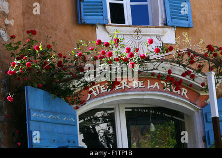 Village médiéval de Bargemon, Var, 83, Provence, PACA, France. Banque D'Images