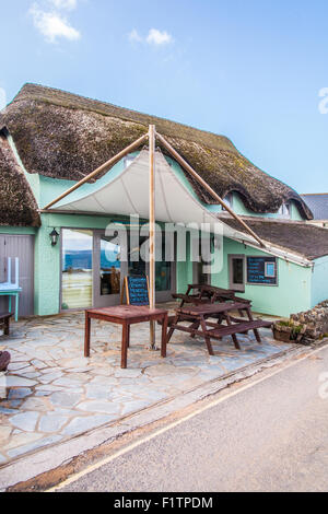 Beachcomber café Hope Cove, Kingsbridge, Devon, Angleterre, Royaume-Uni. Banque D'Images