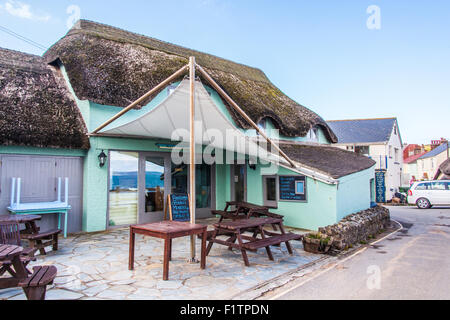 Beachcomber café Hope Cove, Kingsbridge, Devon, Angleterre, Royaume-Uni. Banque D'Images