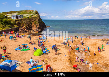 L'Hope Cove Beach dans le Devon, Angleterre, Royaume-Uni. Banque D'Images