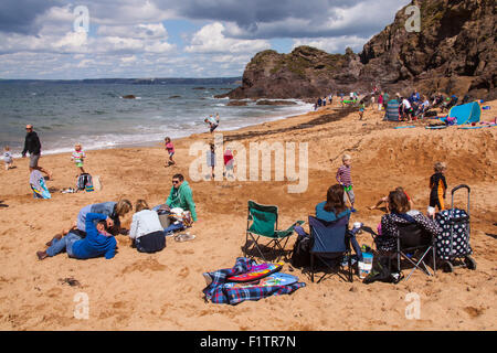 L'Hope Cove Beach dans le Devon, Angleterre, Royaume-Uni. Banque D'Images