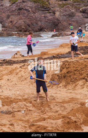 L'Hope Cove Beach dans le Devon, Angleterre, Royaume-Uni. Banque D'Images