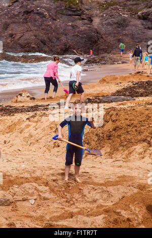 L'Hope Cove Beach dans le Devon, Angleterre, Royaume-Uni. Banque D'Images