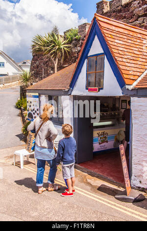 Le four ice-cream bar partie de l'hôtel Cottage, Hope Cove, Kingsbridge, Devon, Angleterre, Royaume-Uni. Banque D'Images