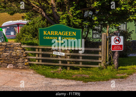 Karrageen Camping and Caravan site, Hope Cove, Devon, Angleterre, Royaume-Uni. Banque D'Images