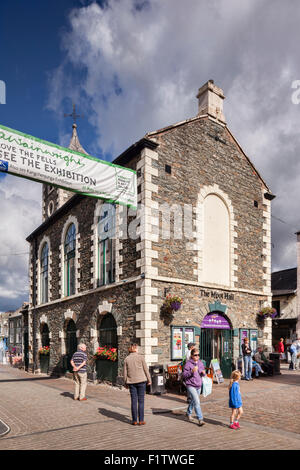 Le Moot Hall, le Centre d'Information du logement, à Keswick, Cumbria, Royaume-Uni Banque D'Images