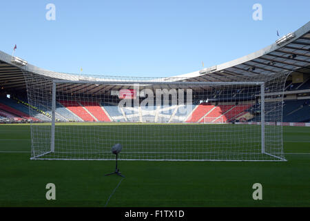 Glasgow, Grande-Bretagne. 07Th Nov, 2015. Vue générale du stade Hampden Park avant l'UEFA EURO 2016 GROUPE D match de qualification entre l'Ecosse et l'Allemagne à Glasgow, l'Angleterre, 07 septembre 2015. Photo : Federico Gambarini/dpa/Alamy Live News Banque D'Images