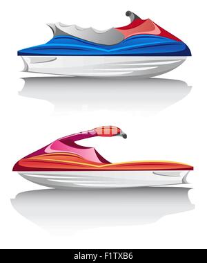 Aquabike vitesse jet ski vector illustration Illustration de Vecteur