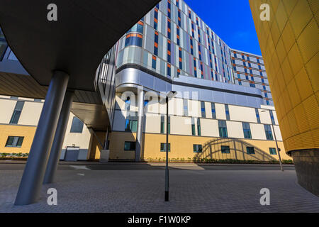 Détail architectural de l'Université de Glasgow, l'Hôpital Queen Elizabeth Hospital ou Glasgow, précédemment connu sous le nom de l'Hôpital général du Sud Banque D'Images