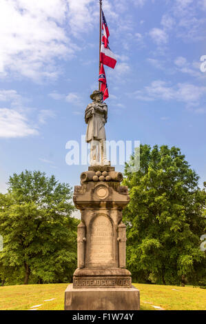 Statue d'un soldat confédéré à Westview sur "cimetière Confederate Knoll" à Atlanta, GA, 4 mai, 2012 Banque D'Images