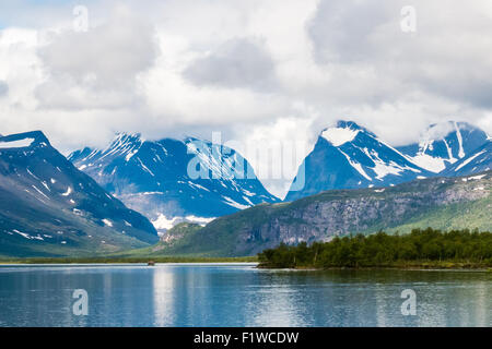 Région de montagne Kebnekaise en Suède. Banque D'Images