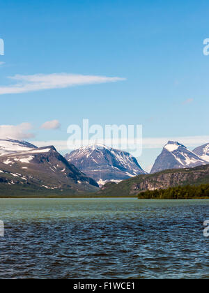 Région de montagne Kebnekaise en Suède. Banque D'Images