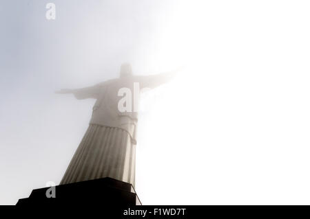 La colline du Corcovado à Rio de Janeiro, Brésil Banque D'Images