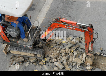 Milan, Italie, cour de la rue Banque D'Images