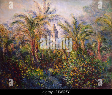 Claude Monet - jardin à Bordighera, Impression de matin Banque D'Images