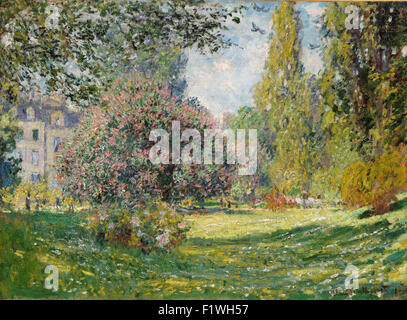 Claude Monet - 0 Paysage du Parc Monceau Banque D'Images