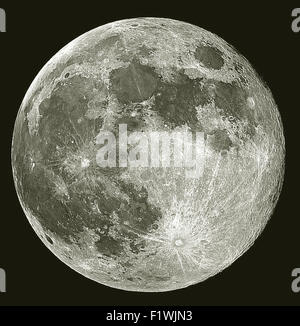 Pleine lune Harvest Moon fichier de grande taille. À partir des archives de communiqués de presse (anciennement Service Portrait Portrait Bureau) Banque D'Images