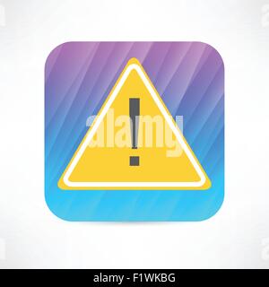 L'icône point d'exclamation Illustration de Vecteur