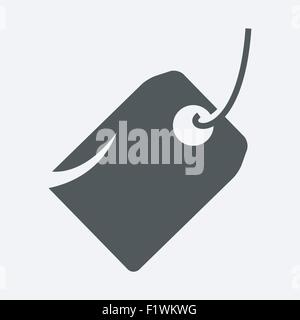 Price tag icône noire. vector illustration Illustration de Vecteur