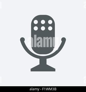 L'icône Microphone Vector isolated Illustration de Vecteur