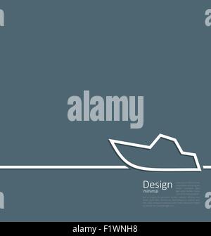 Logo de location en ligne style télévision minimal Illustration de Vecteur