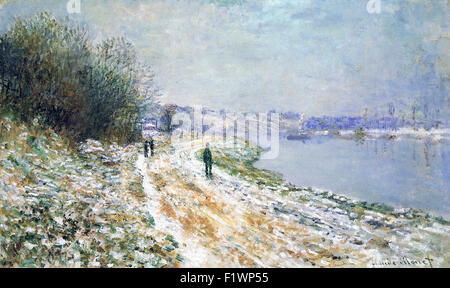 Chemin de halage - Claude Monet à Argenteuil Banque D'Images