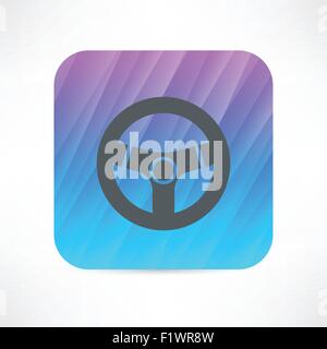 volant de direction Illustration de Vecteur