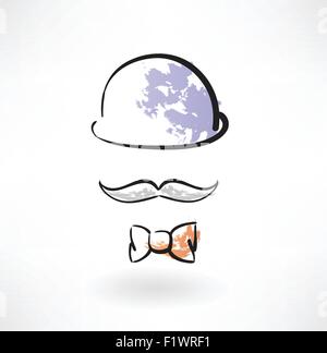 Représentant l'icône grunge Illustration de Vecteur