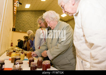 Fête du village juste fayre villages anglais angleterre foires communautaires la Grande-Bretagne grande tradition de culture de légumes concours c Banque D'Images