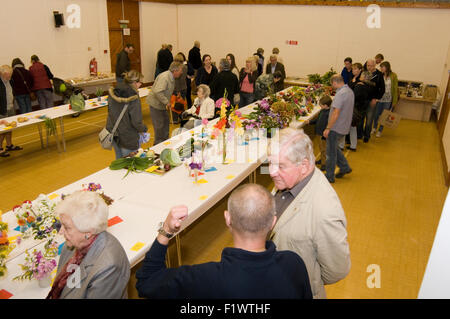 Fête du village juste fayre villages anglais angleterre foires communautaires la Grande-Bretagne grande tradition de culture de légumes concours c Banque D'Images