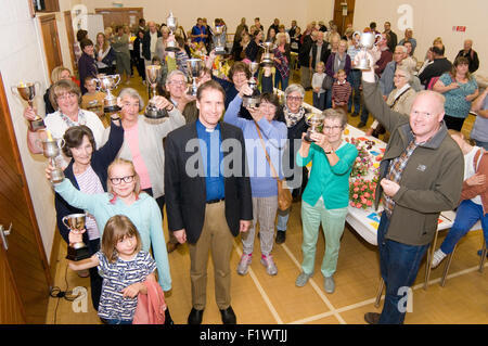 Fête du village juste fayre villages anglais angleterre foires communautaires la Grande-Bretagne grande tradition de culture de légumes concours c Banque D'Images