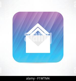 icône d’enveloppe Illustration de Vecteur