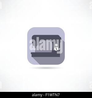 L'icône de machine à coudre Illustration de Vecteur