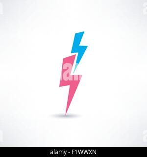 icône de la foudre Illustration de Vecteur