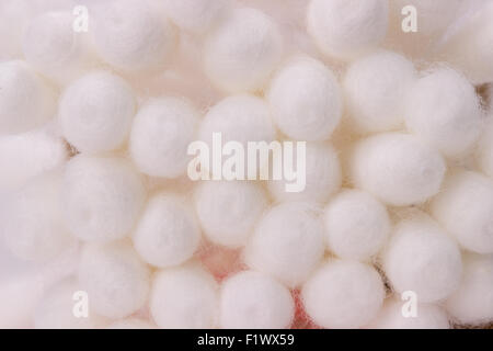 Close up de coton-tiges. Banque D'Images