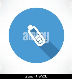 L'icône de batterie simple télévision modern style vector illustration Illustration de Vecteur